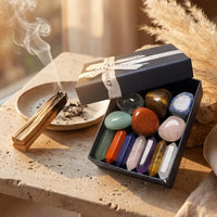 Reiki Set - Set of 7 Natural Stones & 7 Double Points 3