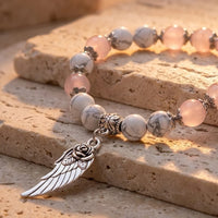 "Angel Wing" Bracelet in Natural Stones 3