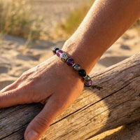 "Protective Bubble" Bracelet – Amethyst, Hematite & Obsidian 2