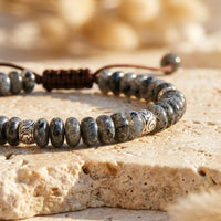 "Inner Strength" Bracelet in Larvikite 5