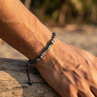 "Inner Strength" Bracelet in Larvikite 4