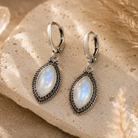 "Moonlight" Earrings in Moonstone 1