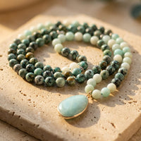 Mala Necklace "Return to the Essential" in Amazonite 3