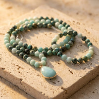 Mala Necklace "Return to the Essential" in Amazonite 5