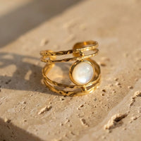 Adjustable Ring "Softness of Mother-of-Pearl" 4