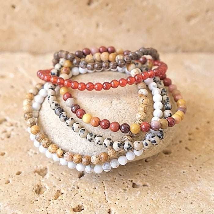 Fine Stone Bead Bracelet of 4mm