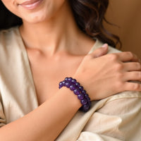 "Calming Symbol" Bracelet in Amethyst 4