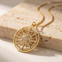 Golden Sun Necklace "Inner Radiance" 1
