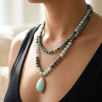 Mala Necklace “Back to the Essentials” in Amazonite 2