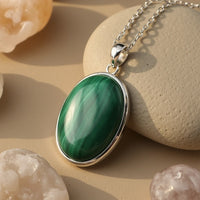 "Inner Renaissance" Pendant in Malachite 4