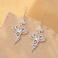 "Lotus Unalome" Earrings 4