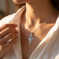 "Lotus Unalome" Pendant 4