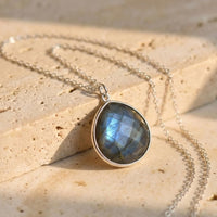 "Symbolic Protection" Pendant in Labradorite 6