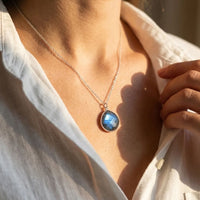 "Symbolic Protection" Pendant in Labradorite 5