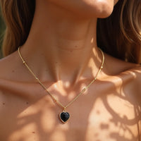 Natural Stone Heart Pendant 8