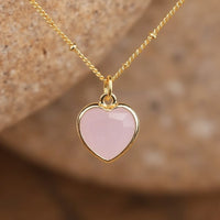 Natural Stone Heart Pendant 5