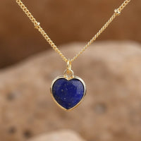 Natural Stone Heart Pendant 3