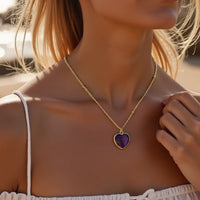 Natural Stone Heart Pendant 2