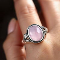 "Sweetness of Love" Ring in Rose Quartz 4