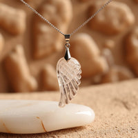 "Angel Wing" Pendant in Natural Stone 9