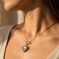 "Heart Serenity" Pendant in Natural Stones 6