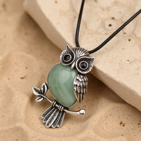 "Owl Spirit" Necklace – Natural Stone of Your Choice 5