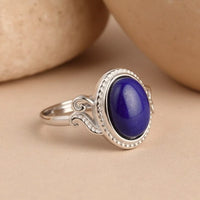 Adjustable Ring "Celestial Harmony" in Lapis Lazuli 3