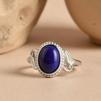 Adjustable Ring "Celestial Harmony" in Lapis Lazuli 4