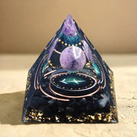 Astrological Sign Orgonite in Amethyst & Obsidian 9