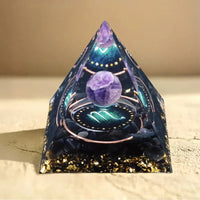 Astrological Sign Orgonite in Amethyst & Obsidian 5