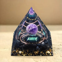 Astrological Sign Orgonite in Amethyst & Obsidian 2