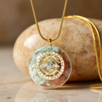 Orgonite Pendant "Astrological Sign" in Stone Chips 8