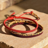 Tibetan Style Bracelet Trio "Lucky Charm" 4