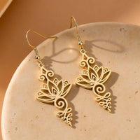 "Lotus Unalome" Earrings 3