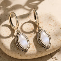 "Moonlight" Earrings in Moonstone 3