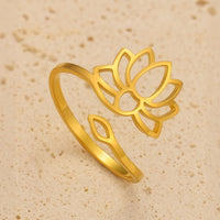 Adjustable Divine Lotus Ring 1