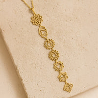 7 Chakras Necklace - Sacred Symbols 3