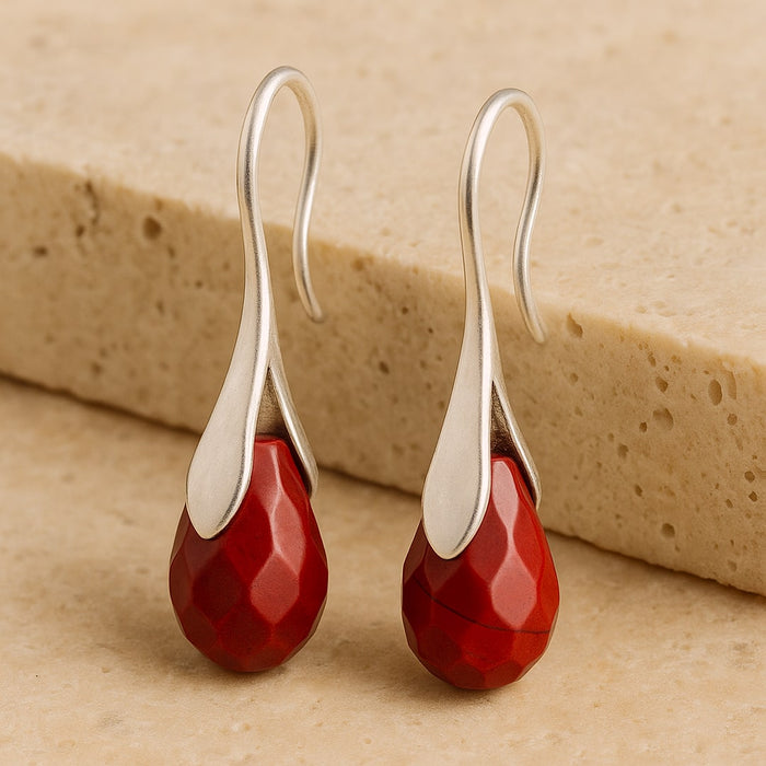 Red Jasper Dangle Earrings