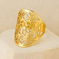Adjustable Ring "Mandala Flower" 1