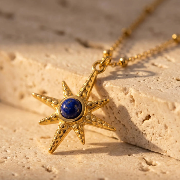 Star Necklace "Inner Compass" in Lapis Lazuli