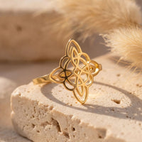 Adjustable Ring "Symbol of Protection" - Witch's Knot 1