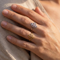 Adjustable Ring "Symbol of Protection" - Witch's Knot 6