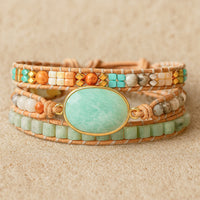 Bracelet Wrap "Softness of Amazonite" 1