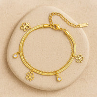 "Enchanted Clover" Bracelet - Gold / Silver 1