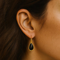 "Symbol of Strength" Onyx Earrings 2