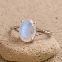Adjustable Ring "Clarity of the Soul" in Moonstone 5