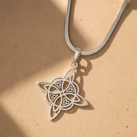"Eternal Protection" Pendant - Witch's Knot, Flat Chain 4