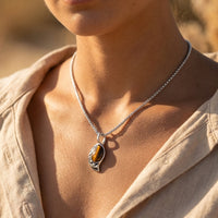 "Tribal Shield" Pendant in Tiger's Eye 4