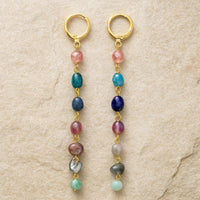 Earrings "Wellness Cascade of the 7 Chakras" 1