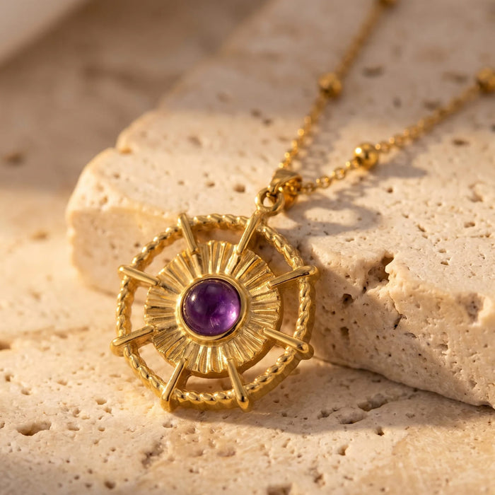 "Star of the Winds" Amethyst Necklace